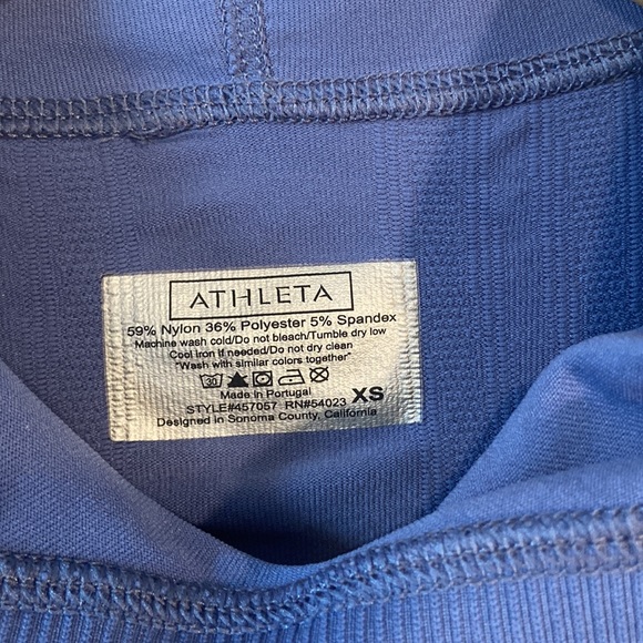 Athleta Stripe Fastest color block track hoodie pullover Sz xs - Picture 6 of 9